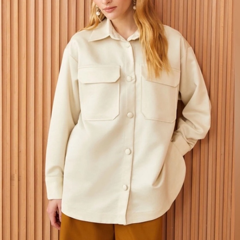 Faux leather jacket
